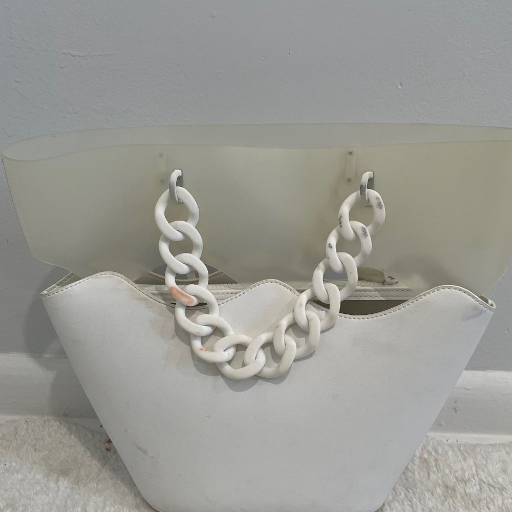 Charles & Keith Women's White Hand Bag - Picture 8 of 12